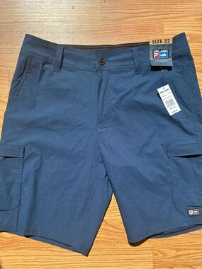 Pelagic Men's Navy Blue Cargo Shorts